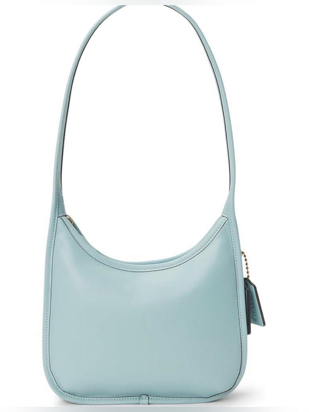 NWT Coach Originals Curve Zip Bag Light Blue Leather 1997 Re-Edition CAF11